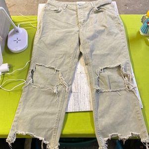 Free People  cropped jeans